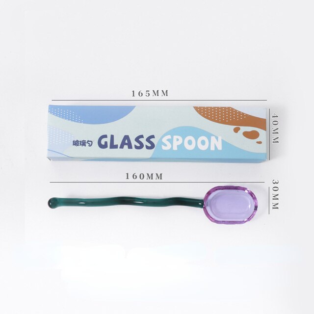 Siri - Nordic Glass Dessert Spoon